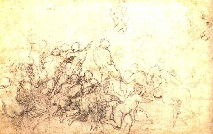 Michelangelo Buonarroti Study for the Battle of Cascina oil painting image